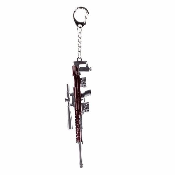 Luxury Signature PUBG Sniper Keychain, PlayerUnknown's Battlegrounds Inspired Metal Keyring, Collectible Gaming Accessory, Durable Everyday Key Holder