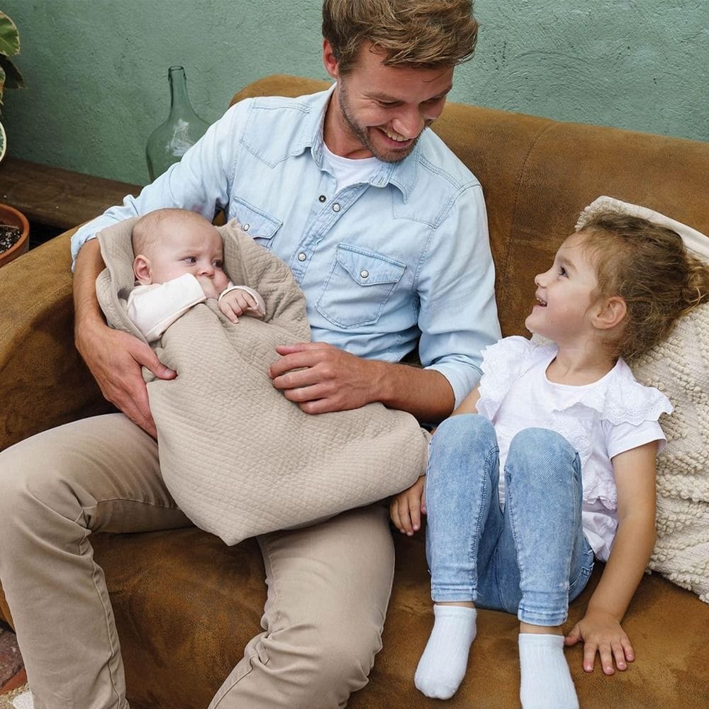 Doomoo Dream Blanket 75x100cm, Soft Fibre Inner Lining For Extra Comfort, Warm And Snug Wrapping Experience - Tetra Jersey Sand