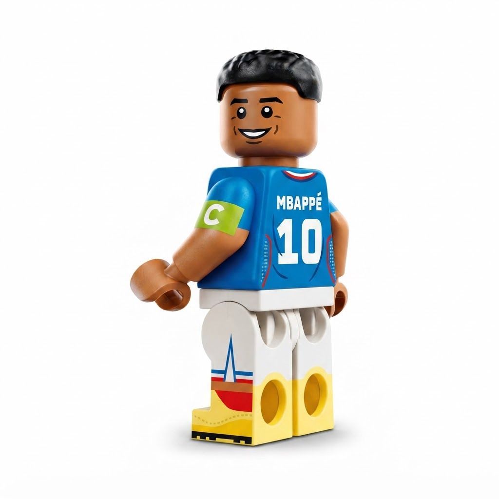 LEGO Editions Kylian Mbappé  Football Highlights Buildable Sports Display Model for Kids 1 Kylian Mbappé Minifigure, 10+ years