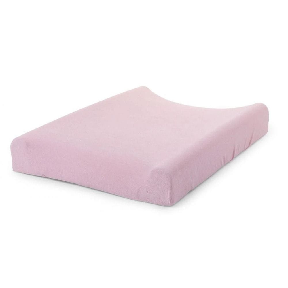 Childhome Changing Cushion Cover, Ultra-Absorbent, Waterproof, Dual-Layer Protection - Tricot Pastel Old Pink