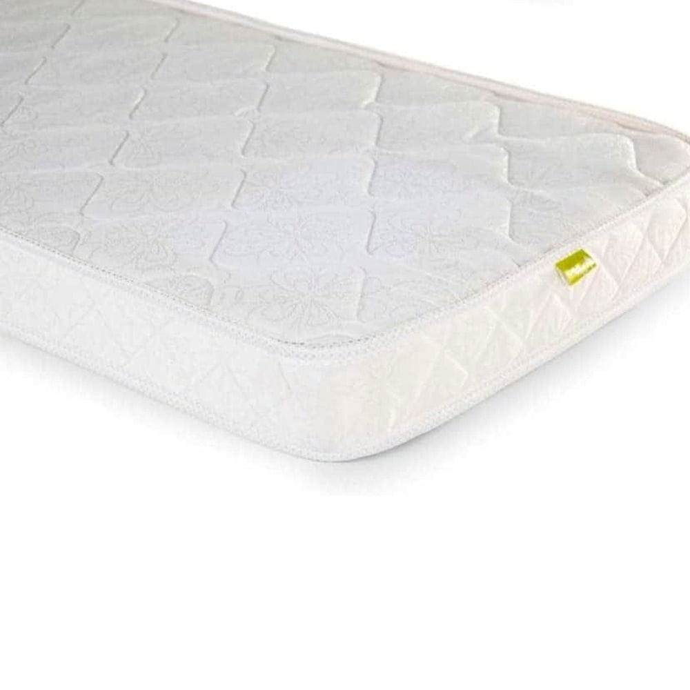 Childhome Basic Polyester Tipi Cot Bed Mattress 70x140cm, Safe Sleeper Mattress Design, Comfortable Sleeping Surface - Off-White