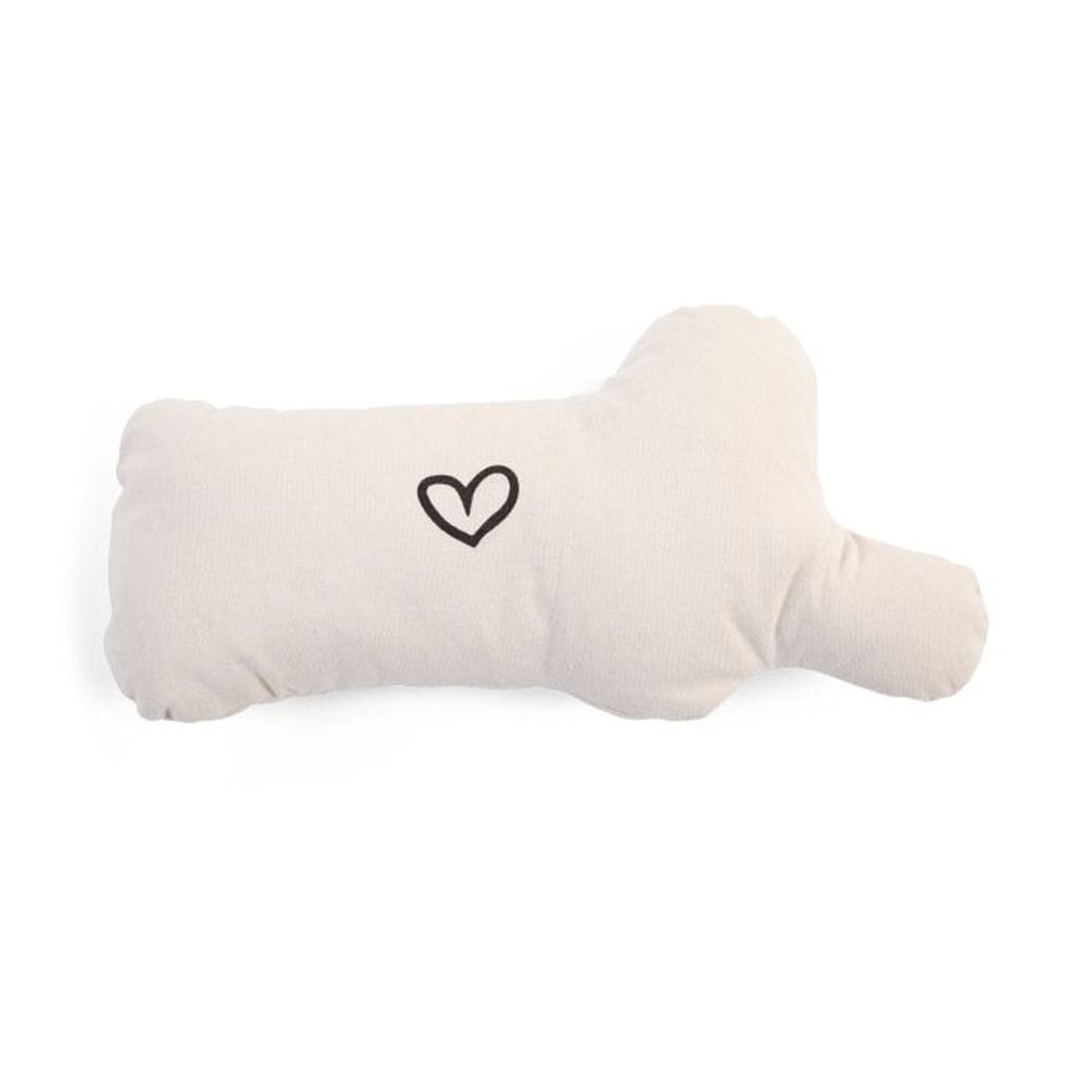 Childhome Love Letter Canvas Cushion, Machine Washable, Child-Friendly Construction, Lightweight And Portable Design - White