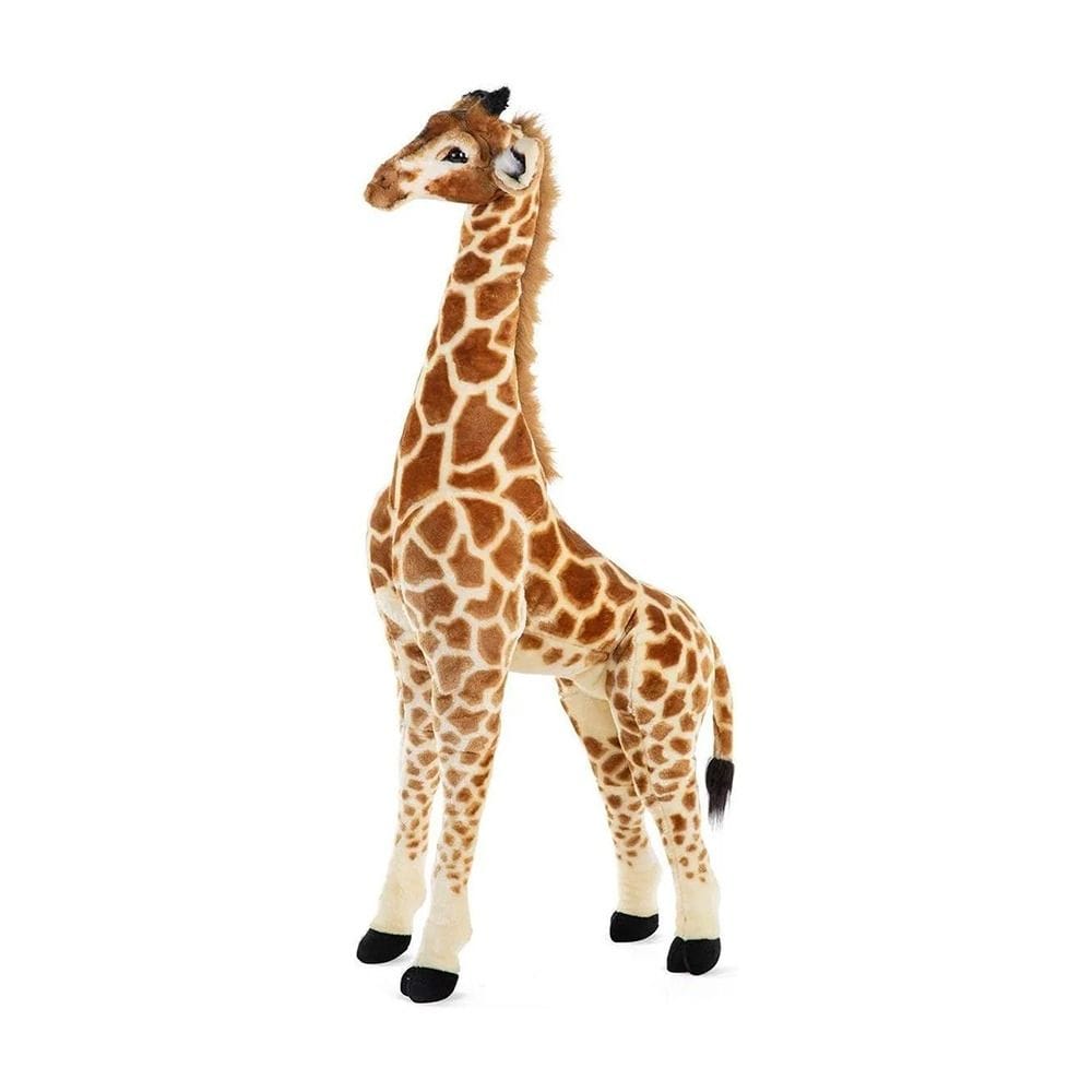 Childhome 135cm Giant Standing Stuffed Plush Giraffe Soft Animal Toy Kids Room Nursery Decoration EN71 Brown | CHSTGIR135XT