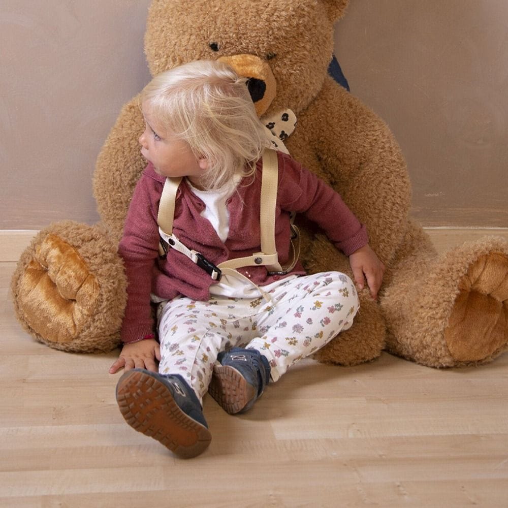 Childhome Seated Teddy Bear 76cm, Loyal And Lovable Companion, Stylish Nursery Decor Piece, Always Hug-Ready Comfort - Brown