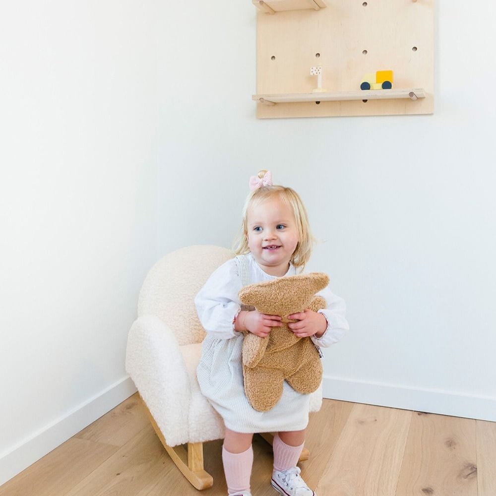 Childhome Teddy Bear Cuddly Toy, Cute And Attractive Design, Comforting And Soothing Presence, Super Soft Cuddly Companion - Brown