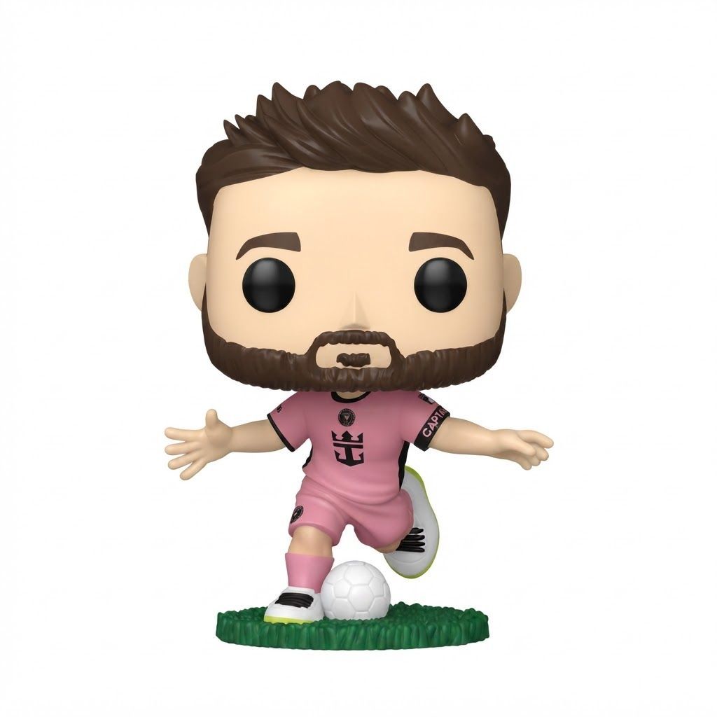 Funko Pop! Lionel Messi Inter Miami CF Vinyl Figure (Pink Jersey) - Official MLS Soccer 3.9 inches