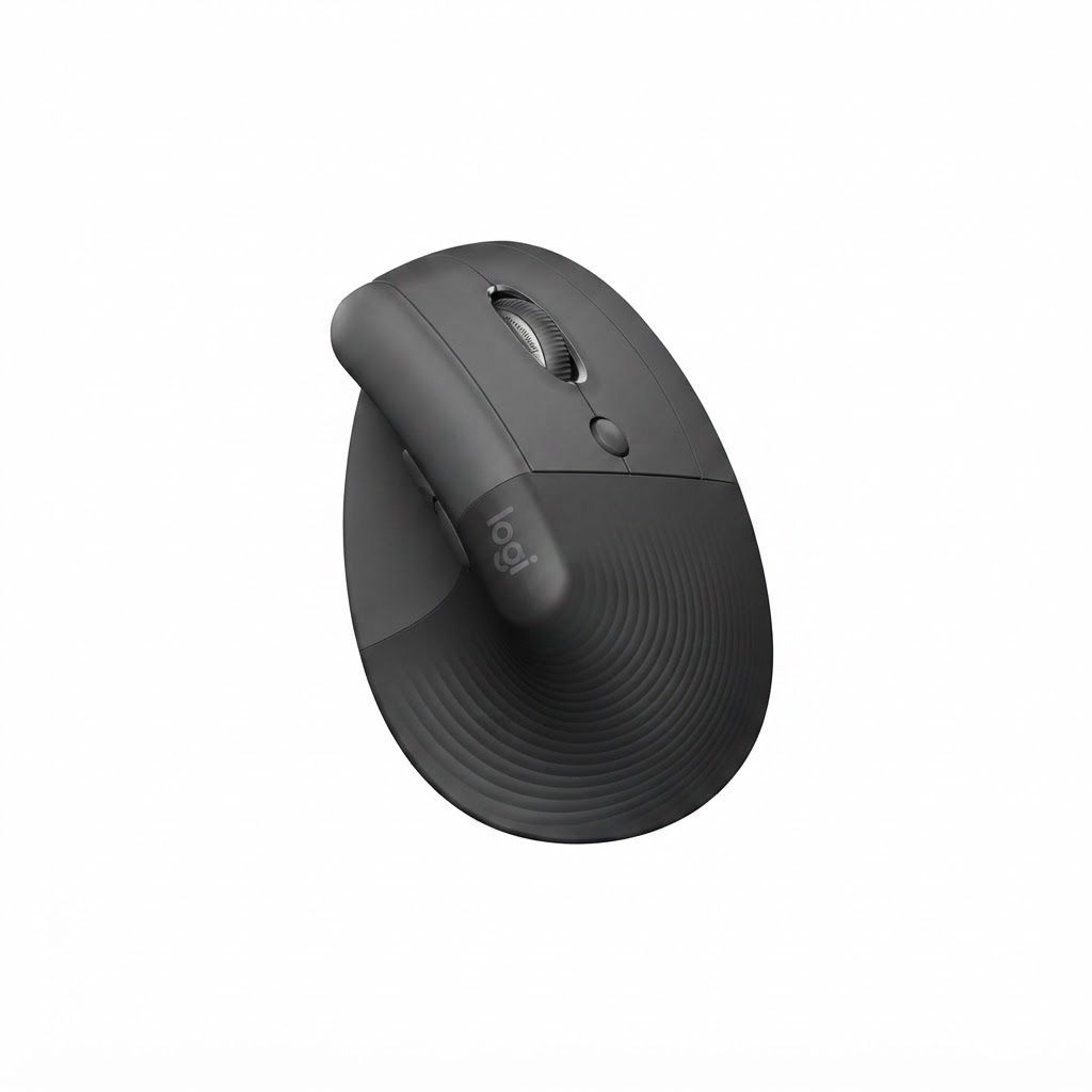 Logitech Lift Vertical Ergonomic Wireless Mouse - Graphite, Bluetooth or Logi Bolt USB