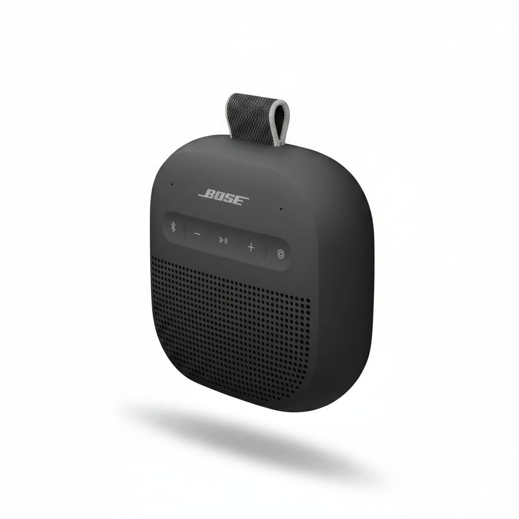 Bose SoundLink Micro Portable Bluetooth Speaker (2nd Gen), Waterproof, Ultra-Portable, Powerful Sound, 12-Hour Battery Life - Black