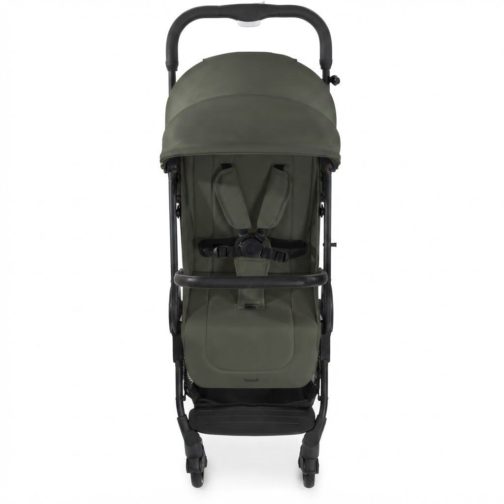 Hauck Travel N Care Compact Stroller, Lightweight 6.9kg Travel Buggy, One-Hand Fold, UV 50+ Protection, Ideal for City Streets and Family Vacations |  Dark Olive