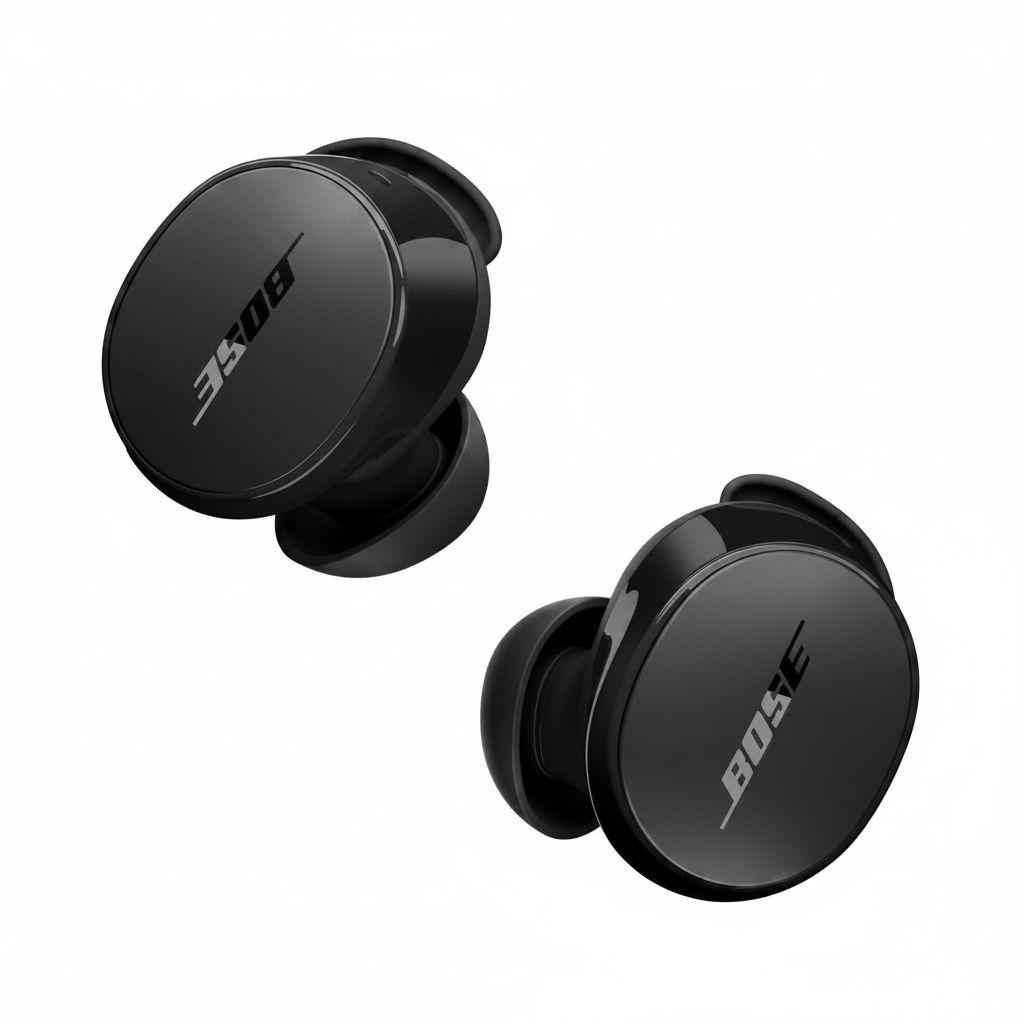 Bose QuietComfort Wireless Noise Cancelling Earbuds, Bluetooth, Active ANC, High-Fidelity Audio - Black