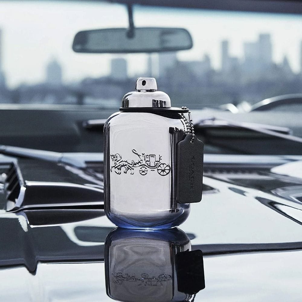 Coach Platinum Eau de Parfum for Men, Warm Woody Amber Fragrance with Black Pepper, Pineapple, Vanilla & Leather - 100ml