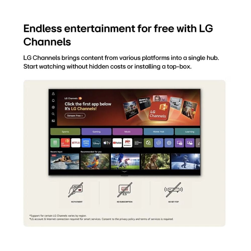 LG 55 Inch NanoCell UHD 4K Smart TV - WebOS with AI (Gemini & Copilot), α7 AI Processor Gen9, HDR10 Pro, Magic Remote, Built-In Receiver | 55NU840B6LA.AMRG