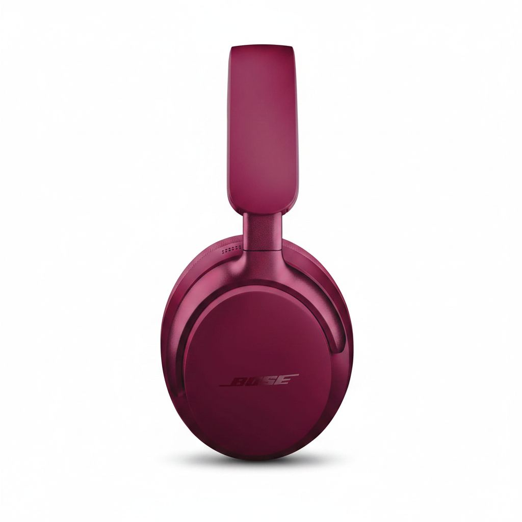 Bose QuietComfort Ultra Wireless Over-Ear Headphones, Noise Cancelling, Spatial Audio, Bluetooth, Up to 24-Hour Battery Life - Deep Plum