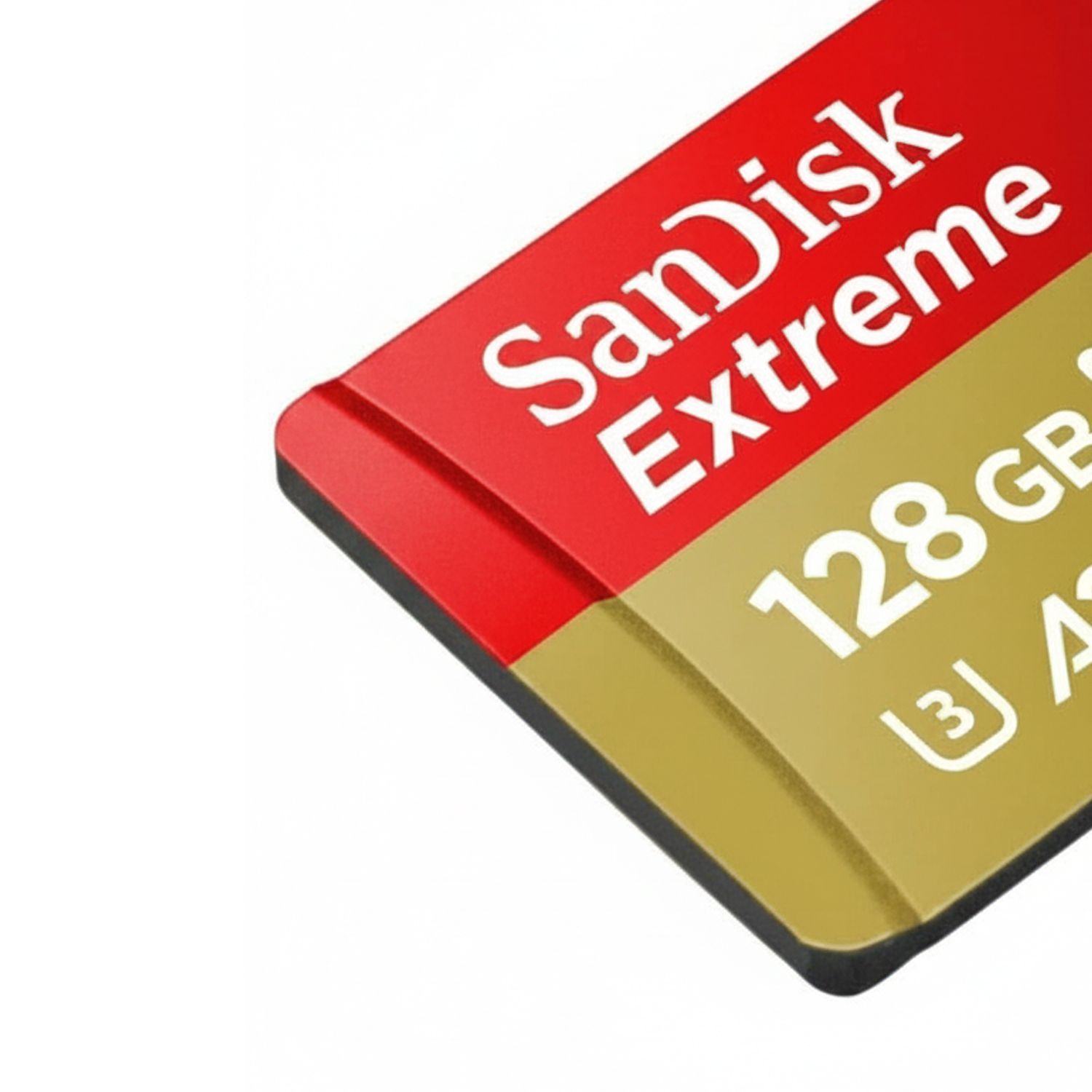 سانديسك إكستريم microSDXC UHS-I سعة 128 جيجابايت، فئة V30، بسرعة قراءة 190 ميجابايت/ثانية وكتابة 90 ميجابايت/ثانية لتصوير فيديو 4K، أحمر/ذهبي