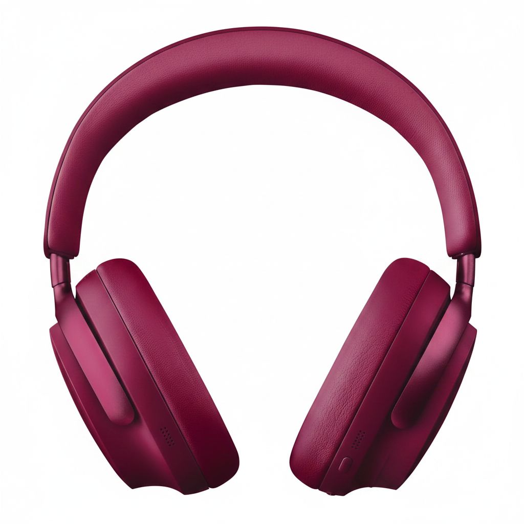 Bose QuietComfort Ultra Wireless Over-Ear Headphones, Noise Cancelling, Spatial Audio, Bluetooth, Up to 24-Hour Battery Life - Deep Plum