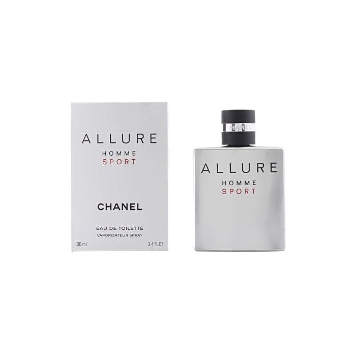 Chanel Allure Homme Sport Eau de Toilette for Men, Fresh Woody Fragrance with Citrus, Spicy & Aquatic Notes - 100ml