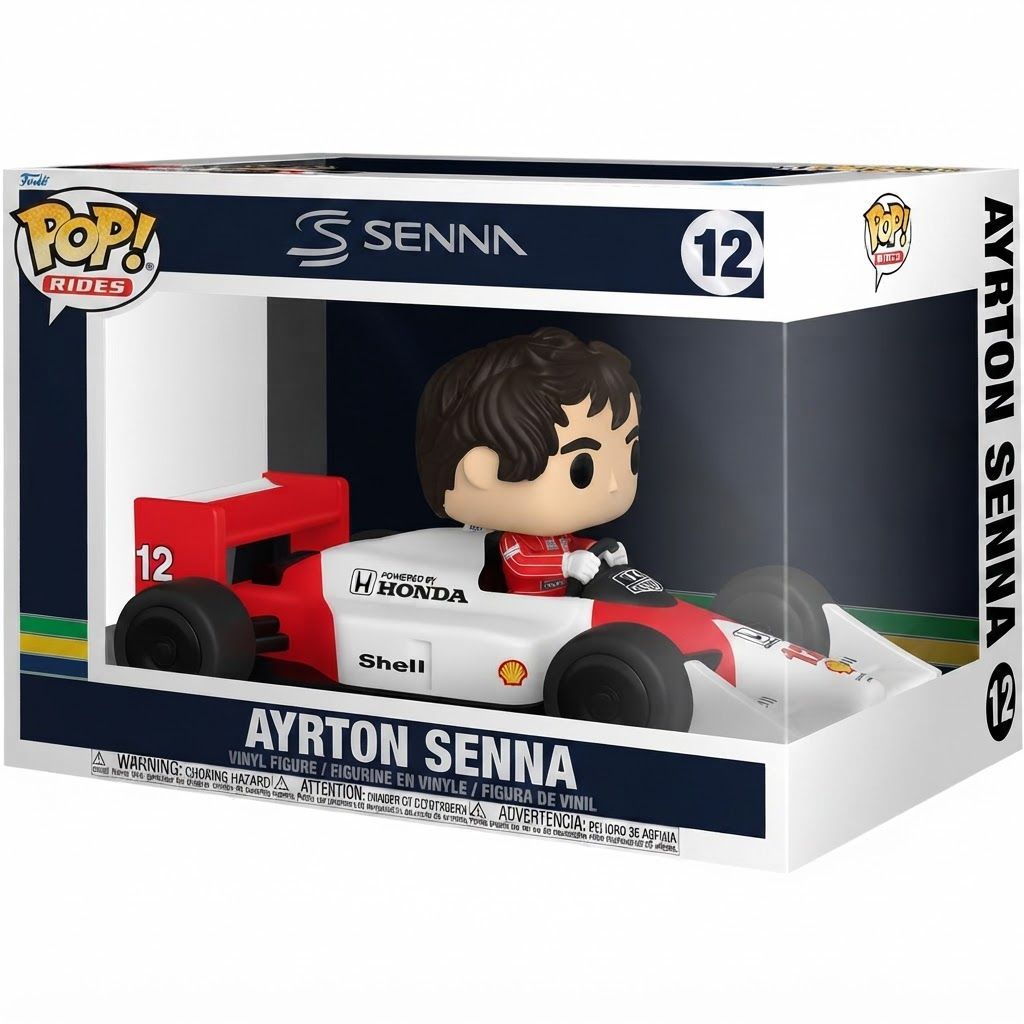 Funko Pop! Rides Super Deluxe: Ayrton Senna in McLaren Formula 1 Car - Official Vinyl Collectible