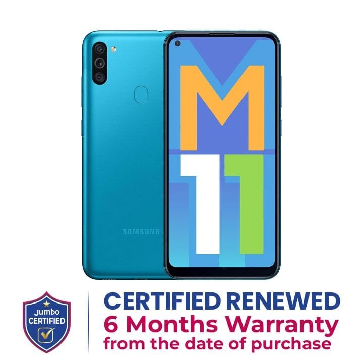 Samsung Galaxy M11 3GB+32GB Smartphone | Metallic Blue | SMM115FMBDXSG