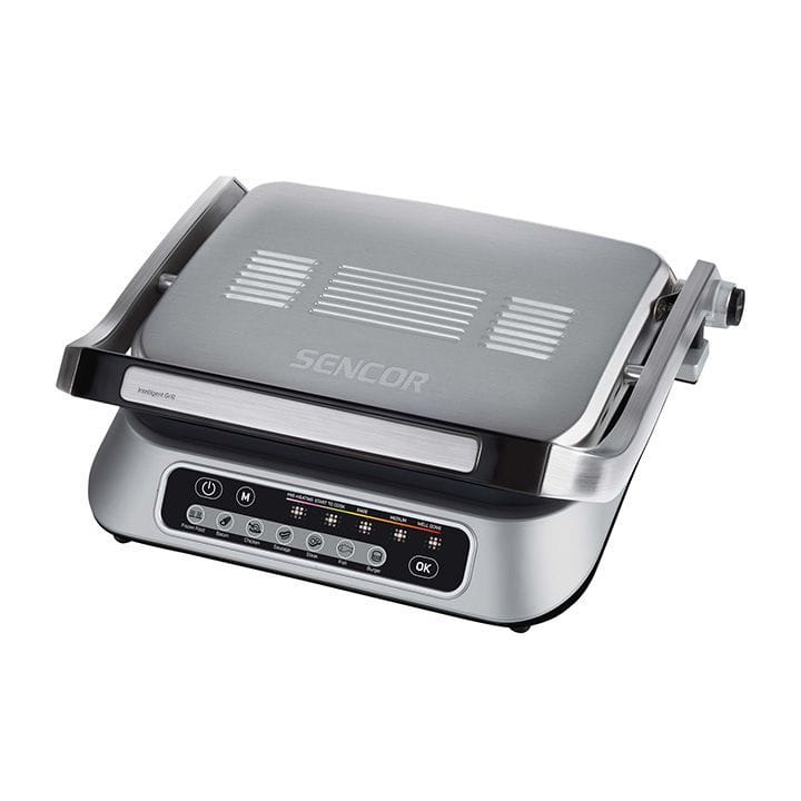 Sencor 7 Programs 2,100W Anti Stick Intelligent Contact Grill - Silver | SBG 6031SS