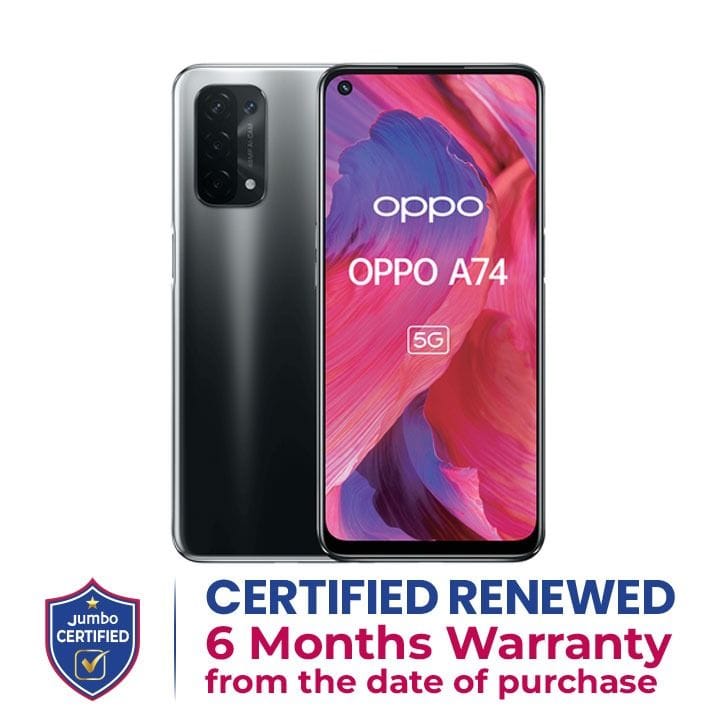 Oppo A74 5G 6GB+128GB Smartphone | Fluid Black | CPH2197