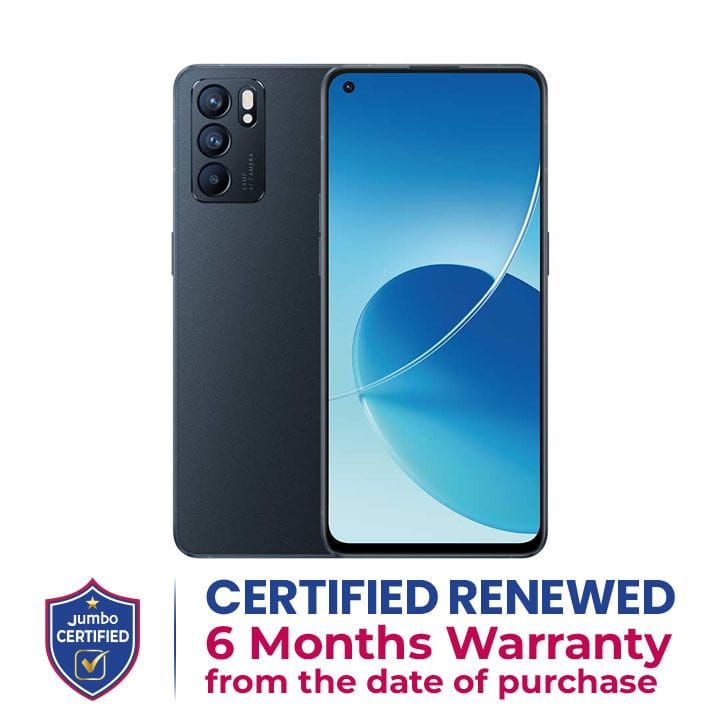 Oppo Reno6 5G 8GB+128GB Smartphone | Stellar Black