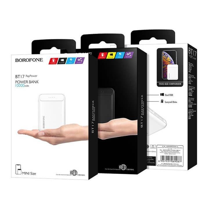 Borofone BT17 10,000 mAh Raypower Mini Power Bank