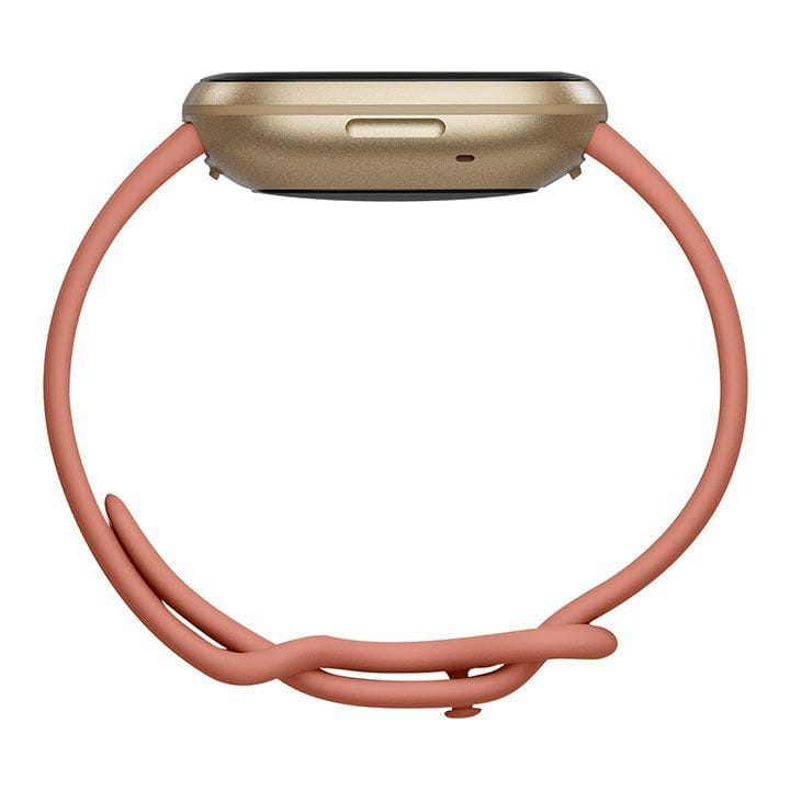 فيتبيت ساعة ذكية للصحة واللياقة Versa 3 - وردي Clay/ذهبي ناعم