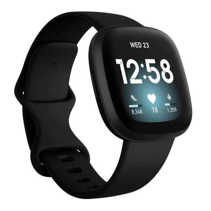 Fitbit Versa 3 Aluminum Smart Watch - Black