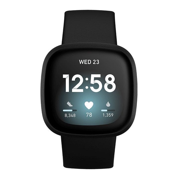 Fitbit Versa 3 Aluminum Smart Watch - Black