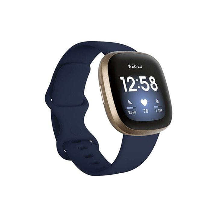 Fitbit Versa 3 Health & Fitness Smartwatch - Midnight/Soft Gold Aluminum