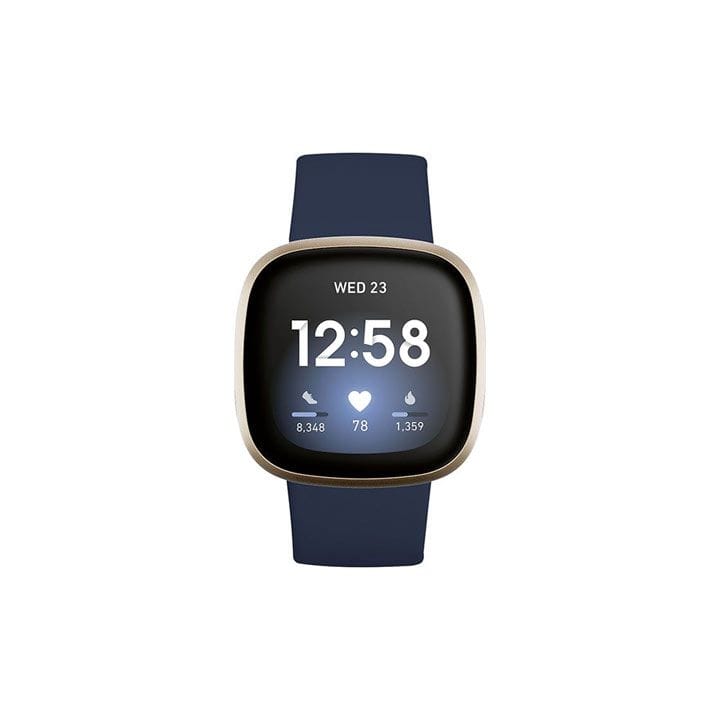 Fitbit Versa 3 Health & Fitness Smartwatch - Midnight/Soft Gold Aluminum