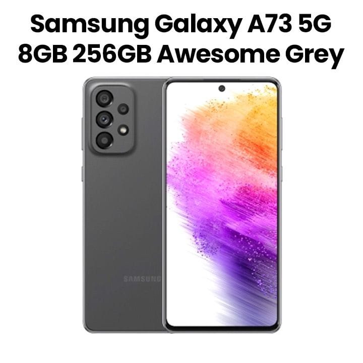 Samsung Galaxy A73 5G 8GB+256GB Smartphone | Awesome Gray | SM-A736BZAHMEA