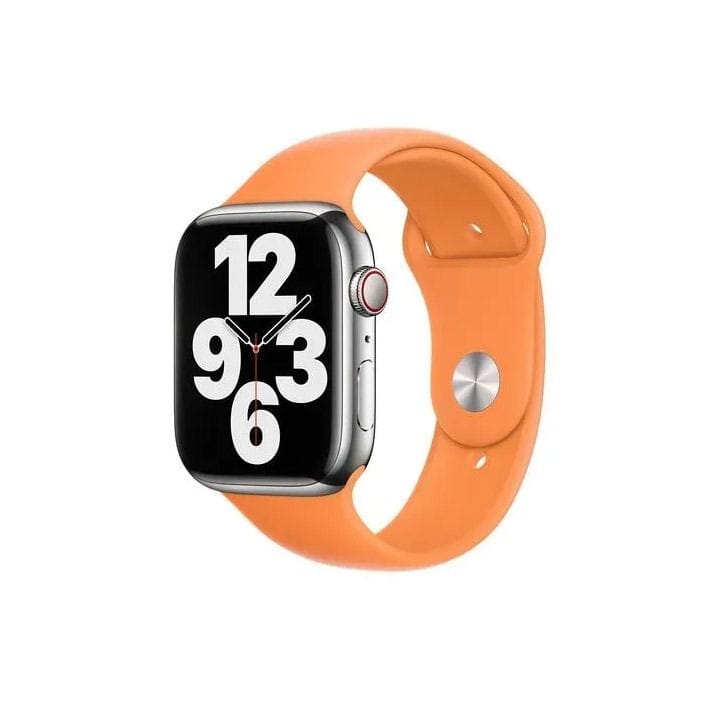 Apple Watch Sport Band 45mm, Durable And Strong, Designed For Active Wear, Easy To Swap, Regular - Marigold - MKUX3ZM/A