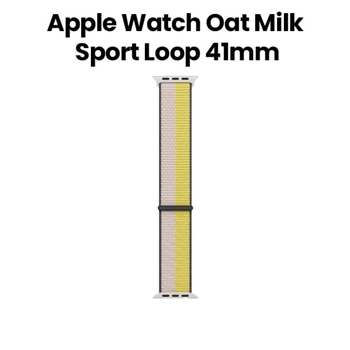 Apple Watch Sport Loop 41mm, Soft, Breathable And Lightweight, Regular - Oat Milk/Lemon Zest - MN5L3ZM/A