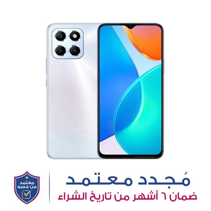 هونر هاتف ذكي X6 سعة 4 جيجابايت + 64 جيجابايت لون فضي تيتانيوم