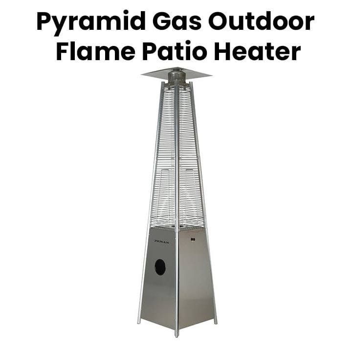 Zenan Pyramid Gas Outdoor Flame Patio Heater | ZFH-PH08ASS