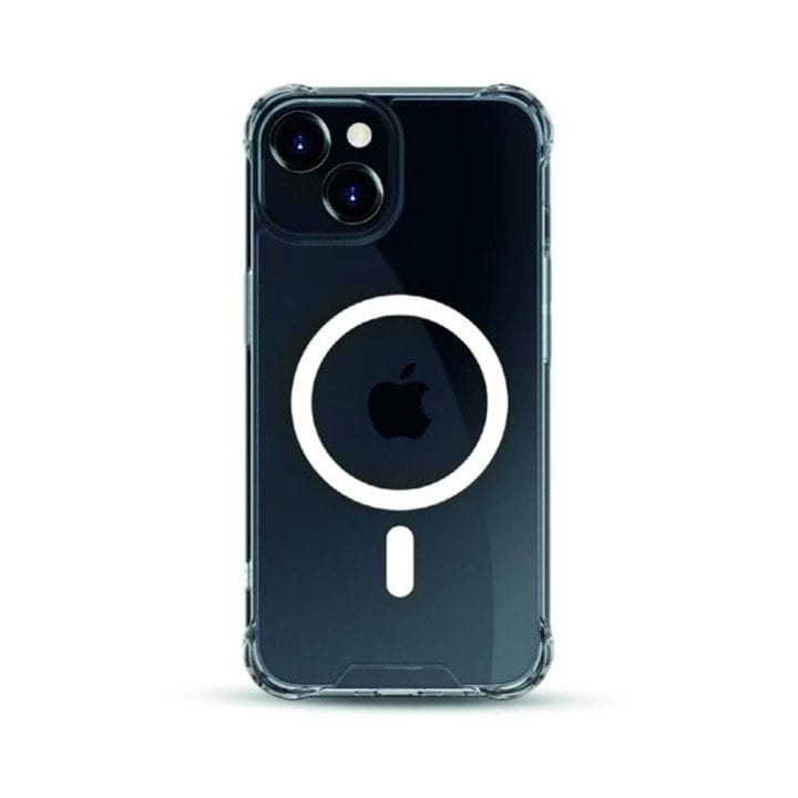 غطاء بايكرون لهاتف آيفون 14 بلس بتقنية ماجسيف مقاوم للصدمات والبكتيريا - شفاف | BKR-PR-IP14PLUS-6.7-M