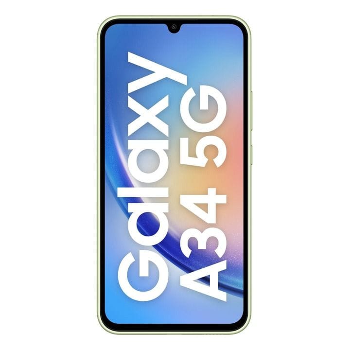 Samsung Galaxy A34 5G 8GB+128GB Smartphone | Awesome Lime | SMA346ELGCMEA