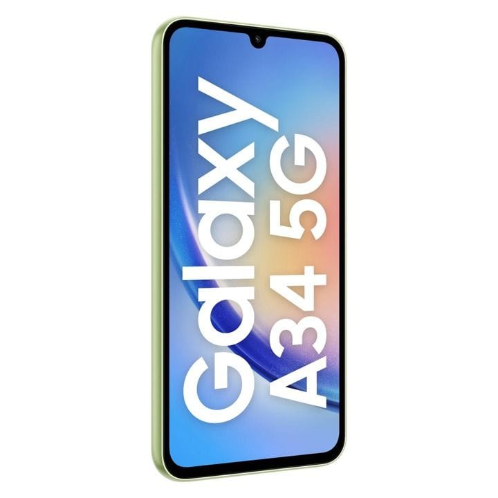 Samsung Galaxy A34 5G 8GB+128GB Smartphone | Awesome Lime | SMA346ELGCMEA