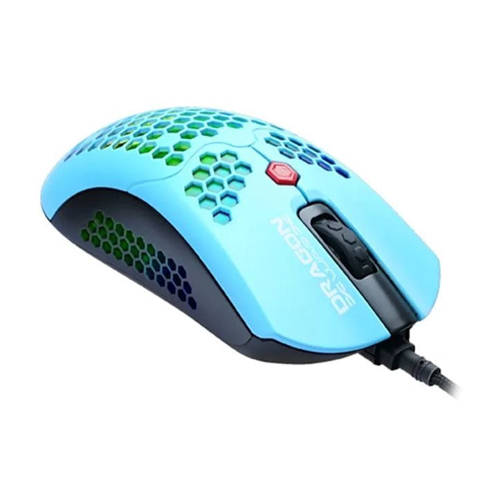 دراجون وور ELE-G25-BL ماوس ألعاب RGB خفيف للغاية 12000 DPI - أزرق