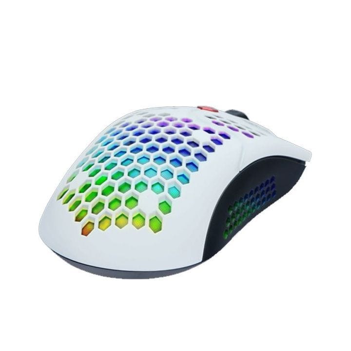 دراجون وور ELE-G25-WH ماوس ألعاب RGB خفيف للغاية 12000 DPI - أبيض