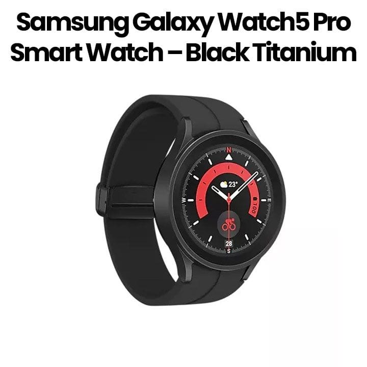 Samsung Galaxy Watch5 Pro Smart Watch – Black Titanium | SMR920NZKAMEA