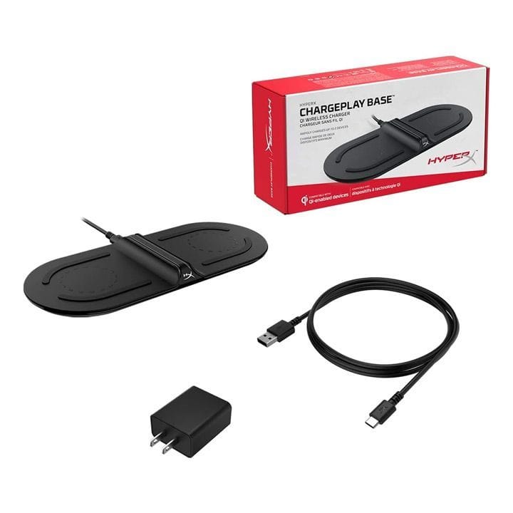 HyperX Dual Pad Wireless Charger Qi Certified - Black | HX-CPBS-G