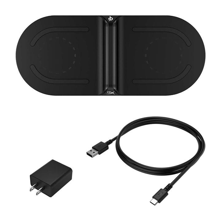 HyperX Dual Pad Wireless Charger Qi Certified - Black | HX-CPBS-G