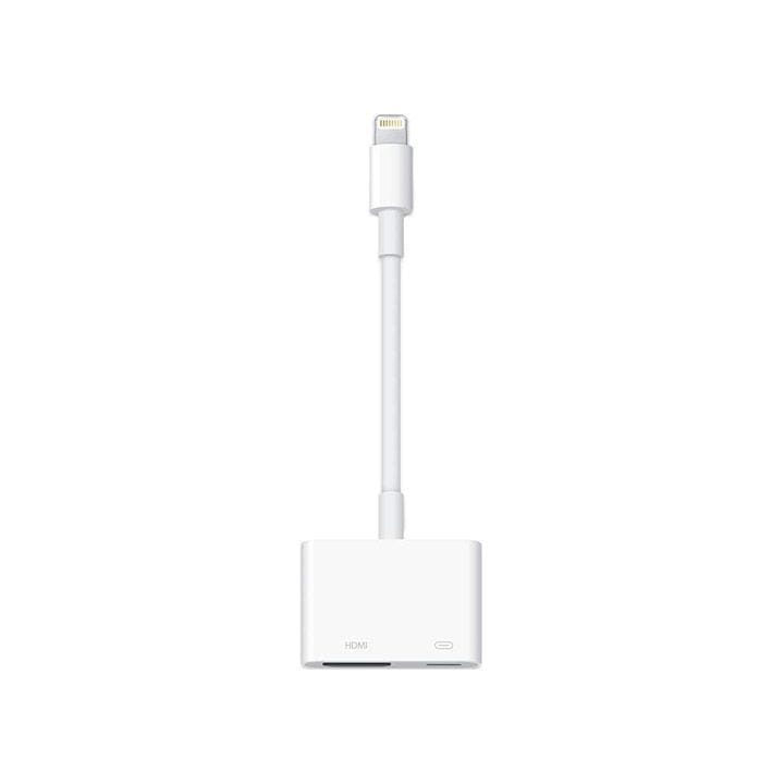 Apple A1438 Lightning Digital AV Adapter, HDMI Connectivity, 1080p HD Video & Audio Output, Lightning Connector | White - MD826