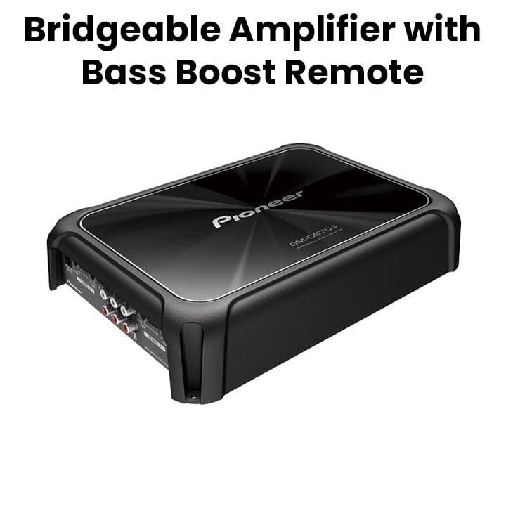 PIONEER Class-FD 4-Channel Bridgeable Amplifier with Bass Boost Remote | GM-D9704