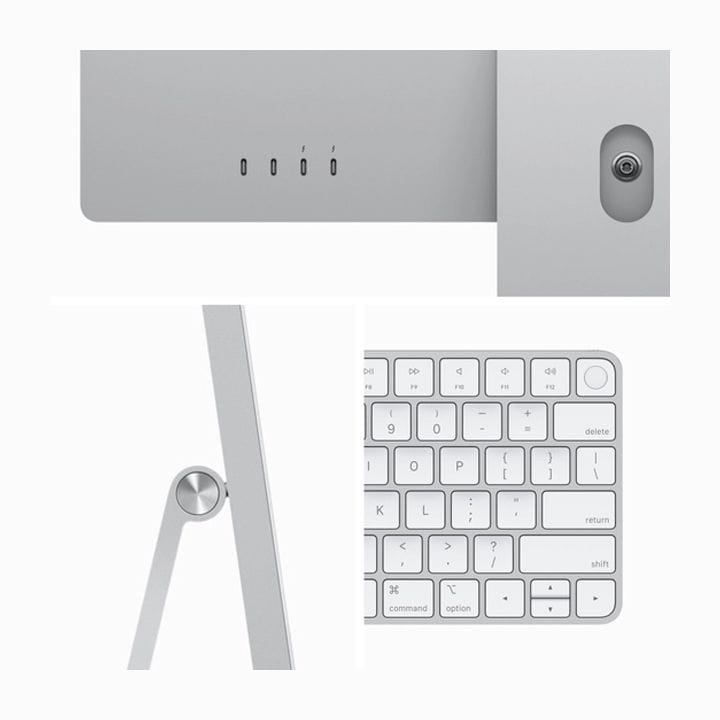 Apple 24-Inch iMac : Retina 4.5K Display, M3 Chip,8-Core CPU, 8-Core GPU,256GB SSD - Silver | MQR93AB/A