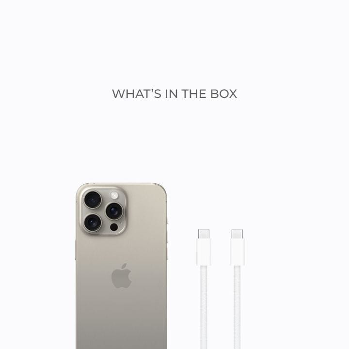 Apple iPhone 15 Pro Max 256GB Natural Titanium | MU793AA/A (INTL VERSION)