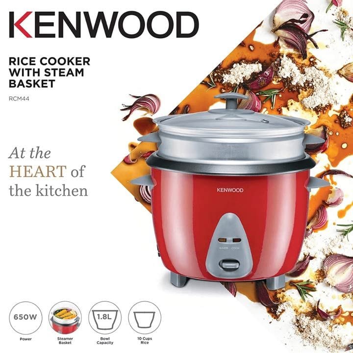 كينوود طباخة أرز 1.8 لتر 650 واط - أحمر | RCM44