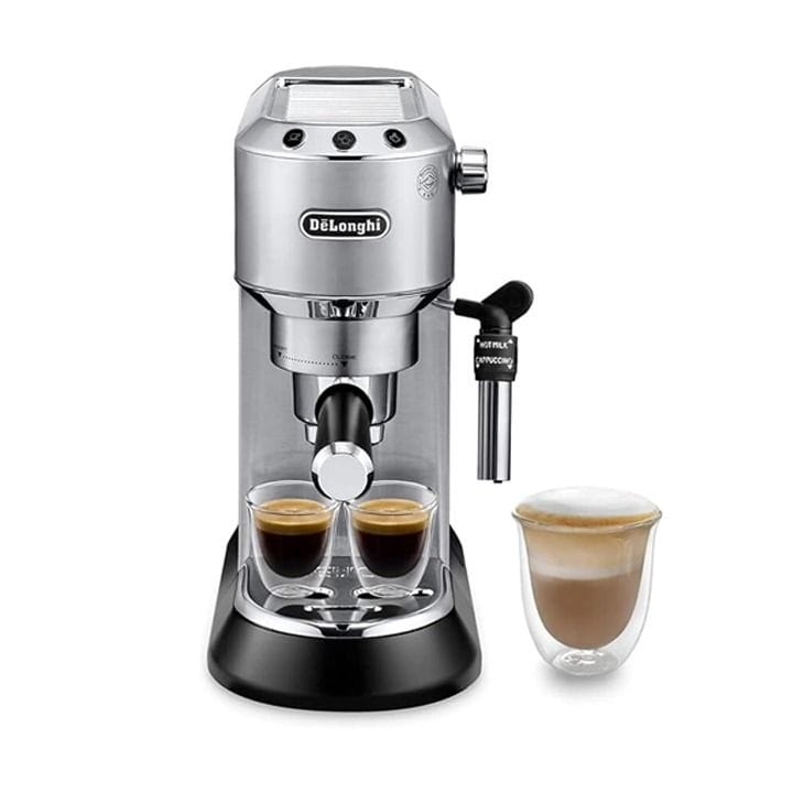 DeLonghi Dedica Style Pump Espresso Machine - Silver | EC685.M